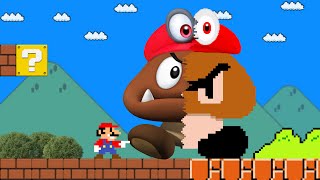 Cat Mario Super Mario Bros but Mario touches turn into Realistic Part 2 [upl. by Ainuj]