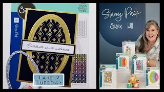 Take 2 Tuesday Class 14 More of my May Sizzix Collection and adding in Metallic Flakes to Dazzle [upl. by Enehpets]