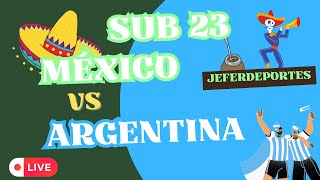 Clásico Juvenil México vs Argentina Sub23 en Vivo [upl. by Grigson888]