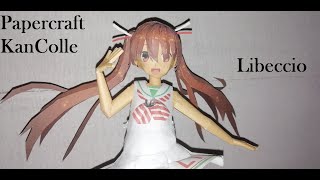 Papercraft Kantai Collection Kancolle  Libeccio [upl. by Crosley]