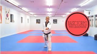 Taekwondo Basic Form 1  Full Tutorial [upl. by Irmo]