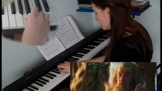 Over The Misty Mountains Cold  The Hobbit Trailer Song  Orchestral Piano Cover [upl. by Dede]