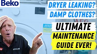 ULTIMATE Beko Condenser Tumble Dryer Maintenance Guide  Empty Water Tank Light Staying On or Leak [upl. by Eugen597]