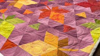 Krista Mosers Fall Foliage pattern and Ten Sisters Minecraft using Easy Piecing Grid interfacing [upl. by Thanasi]