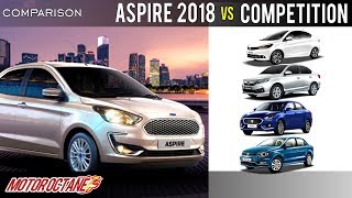 Ford Aspire 2018 vs competition  Hindi  MotorOctane [upl. by Sansbury]