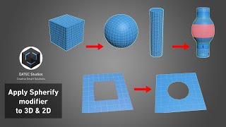 How to use Spherify Modifier in 3DS Max [upl. by Grimaud]