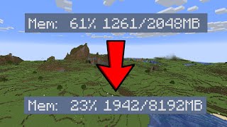 How To Allocate More RAM To Minecraft Java  Improve Performance 2024 [upl. by Elleunamme418]