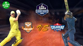 LIVE Legends Cricket Trophy  Kandy Samp Army vs Colombo Lions  Aaron Finch vs Chris Gayle [upl. by Zile558]