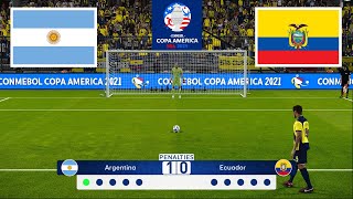 Argentina vs Ecuador ● Penalty Shootout  Quarter Final  Copa America 2024 [upl. by Artimas]