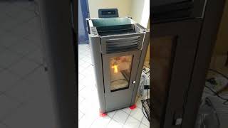 Abbattitore fumi stufa pellet stove accensione [upl. by Raila804]