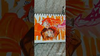 Tanjiro with his father  deamon slayor  drawing of tanjiro deamonslayor [upl. by Acirrehs]