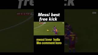 Messi best free kick football messi barcelona neymar foodlover footballshorts [upl. by Kolodgie]