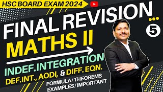 MATHS FINAL REVISION LEC 5 INDEF INTDIAODIDIFF EQN  HSC BOARD EXAM 2024  hsc2024  Dinesh Sir [upl. by Finley]