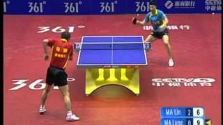 Chinese Superleague 2011 Ma LinMa Long [upl. by Sivatco133]