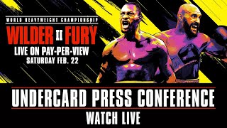 Wilder vs Fury 2 Undercard Press Conference  Watch Live [upl. by Keating56]