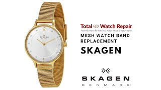 Changing Skagen Mesh Watch Strap with Screws [upl. by Adnilram]