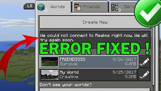 How to Fix Minecraft Realms Not Loading on Bedrock Edition [upl. by Osrick249]