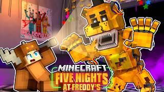 minecrafts new fnaf world mod is actually SCARY Golden Freddy Season 3 Night 1 [upl. by Atat370]