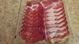 Coppa Pork Slices with Valpoicella Wine  Lidl  £249  Food Review with Layla [upl. by Plotkin]