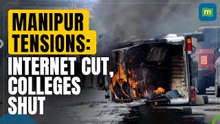 Manipur Violence Colleges Shut Internet Suspended Amid Tensions  N18V [upl. by Une326]