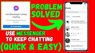 Use Messenger to keep chatting Chats on mobile browsers are not available [upl. by Egwin305]