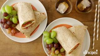 How to Make Hummus Proscuitto Wraps  Lunch Recipes  Allrecipescom [upl. by Amsed]