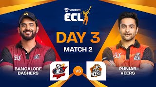 ECL  Match 6  Bangalore Bashers vs Punjab Veers  Abhishek Malhan vs Harsh Beniwal [upl. by Therese]