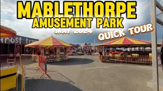 Mablethorpe Amusement Park May 2024  ALL rides  Quick Tour [upl. by Ardnalac]