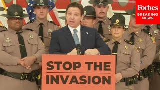 BREAKING NEWS DeSantis Announces Hes Sending More Troops To Texas Border To Take On Migrant Surge [upl. by Yhtimit552]