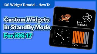 How to Create Custom Widget in iOS 17 StandBy Mode  Lively Widget [upl. by Nnyllaf330]