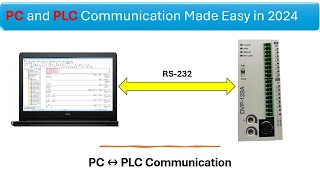 delta plc rs232 communication with pc  pc to plc communication  plc to laptop communication [upl. by Theadora]