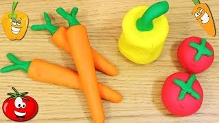 How to Make Playdough Vegetables [upl. by Alcus952]