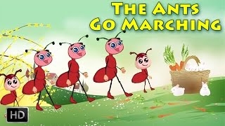 The Ants Go Marching One By One Hurrah Hurrah  Nursery Rhymes  Karaoke Sing Along [upl. by Ruon]