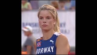 Meet Embla Matilde Njerve The Norwegian Pole Vaulter Everyones Buzzing Over  Viral video [upl. by Elttil521]