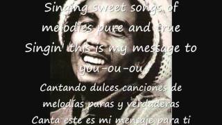 BOB MARLEY THREE LITTLE BIRDS LYRICS ESPAÑOL [upl. by Werdnael]