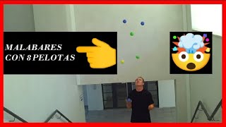 😱COMO HACER MALABARES con 5 6 7 y 8 pelotas  Artista de Circo Malabarista [upl. by Leagiba380]