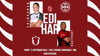 Edinburgh vs Hartpury  Womens BUCS Super Rugby [upl. by Aenal]