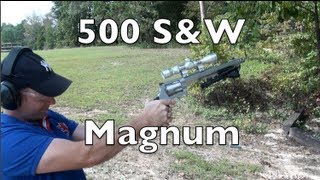 SampW 500 Magnum Revolver Shooting Range Action [upl. by Annawyt676]