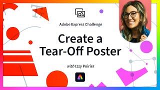 Create a TearOff Poster  Adobe Express Skills Challenge [upl. by Claman371]