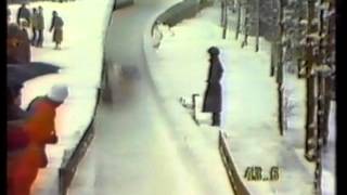 Sarajevo 1984 2man Bobsleigh Tom De La Hunty Wolfgang Hoppe [upl. by Moser360]