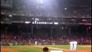 Red Sox Fans Sing Bob Marley Three little birds Fenway Park World Series Shane Victorino [upl. by Gaston]