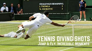 Tennis Diving Shots  TOP EVER Crazy Moments [upl. by Thornburg50]