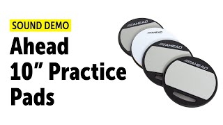 Ahead 10quot Single amp Double Sided Corps und Snare Practice Pads Sound Demo [upl. by Storer]