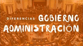 La distinción entre Gobierno y Administración  MasterD [upl. by Griffin751]