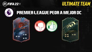 TOP 20 MEJORES DELANTEROS PREMIER LEAGUE POR RANGO DE PRECIO FIFA 22 DE PEOR A MEJOR [upl. by Haag]