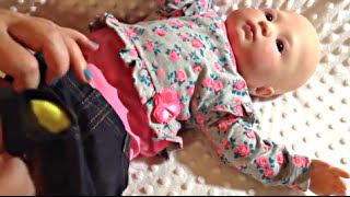 Playborn Baby Doll Annabelle Changing Video [upl. by Romano367]