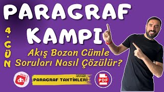 Paragrafta Akış Bozan Cümle Soruları Nasıl Çözülür  TAKTİKLERLE PARAGRAF KAMPI  Deniz Hoca [upl. by Scarlett]