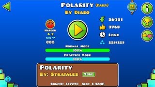 GD POLARITY BY DIASO ALL COINS DAILY LEVEL  GEOMETRY DASH 211 [upl. by Anehsak]