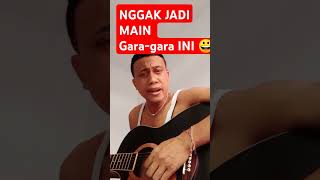 Ga jadi maen gara gara aritku tugel 😀 komedi lucu guitar akustik shorts [upl. by Grantley78]