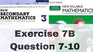 Exercise 7B  Question 78910  Pythagoras theorem  New Secondary Mathematics 3  Oxford D3 [upl. by Lorollas]